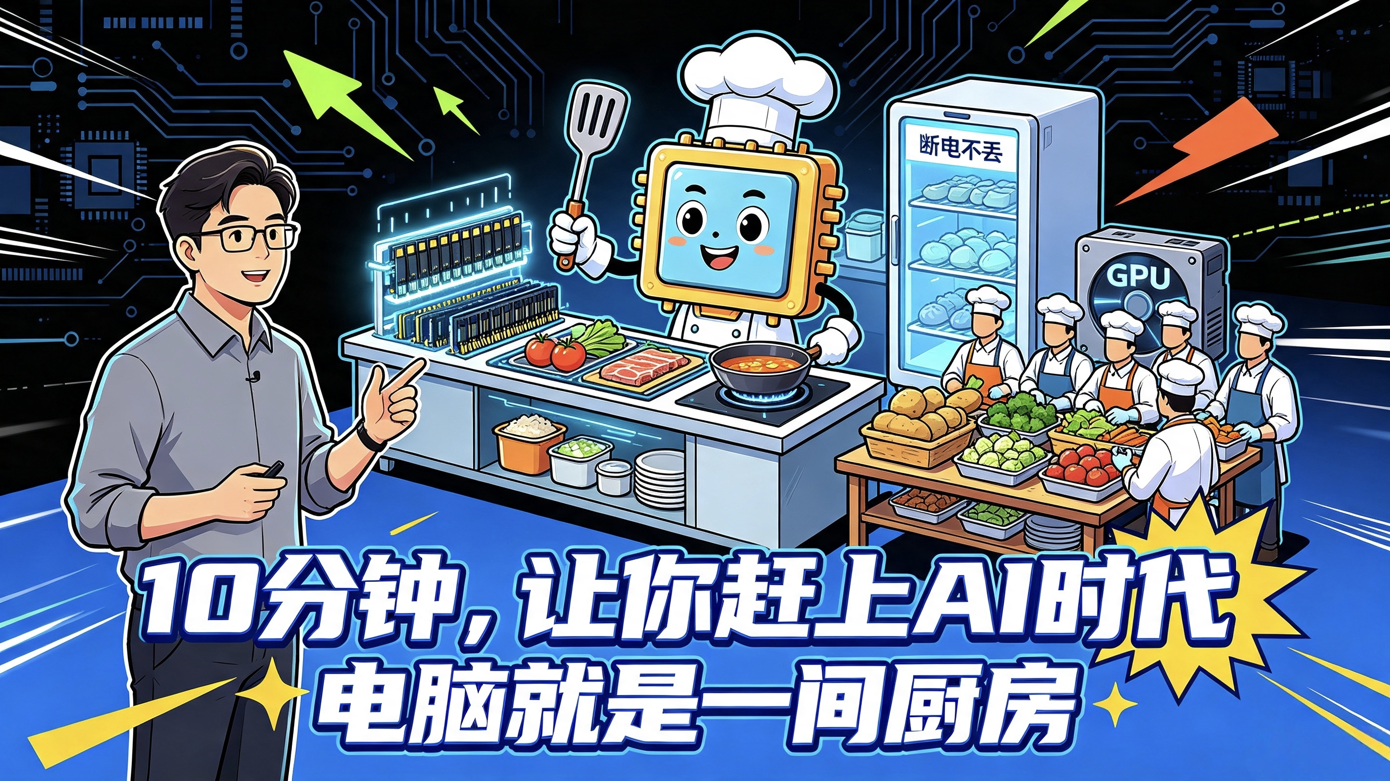 AI通俗科普系列 - 第一集：电脑就是一间厨房？
