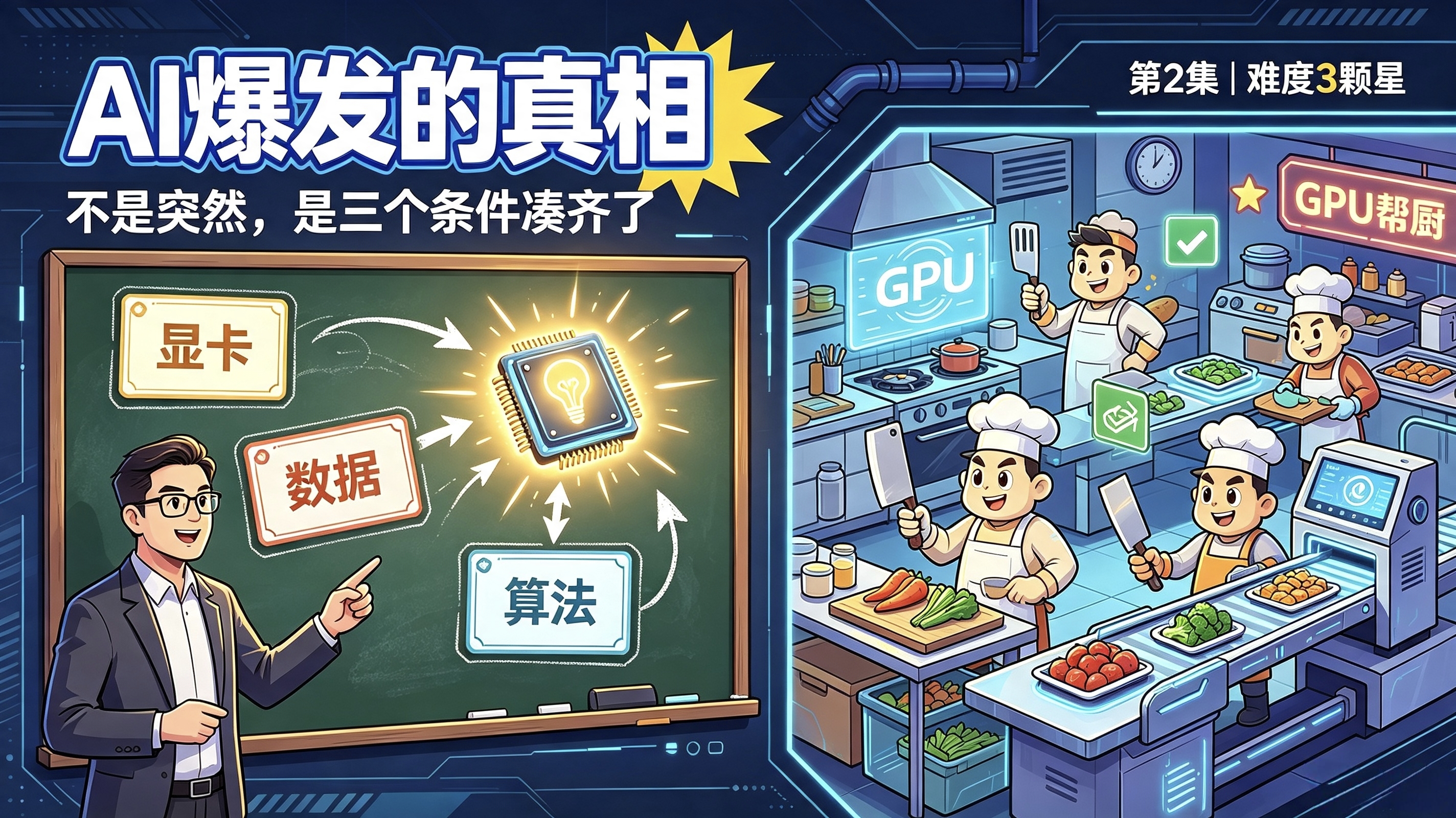 AI通俗科普系列 - 第二集：为什么AI现在才爆发？